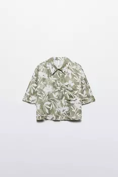 Рубашка укороченная из вискозы