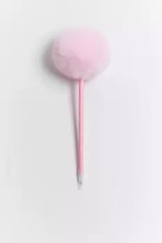 Ручка шариковая с пушистой отделкой