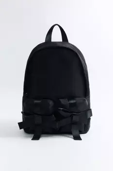 Рюкзак текстильный с объемными бантами
