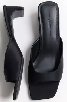 Сабо на каблуке с открытым верхом