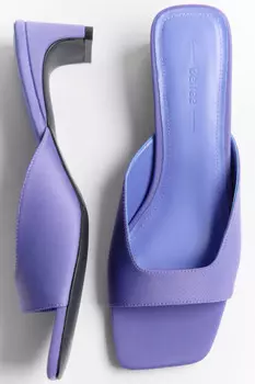 Сабо на каблуке с открытым верхом