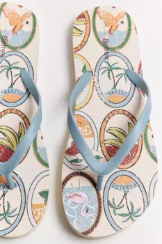 Сабо-вьетнамки на принтованной подошве