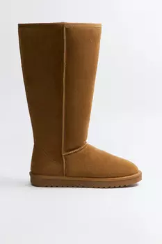 Сапоги-угги утепленные из натуральной замши