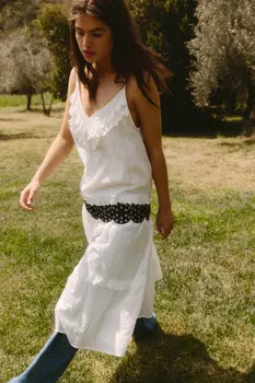 Сарафан макси ажурный с кружевом