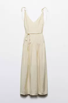 Сарафан макси вискозный на тонких бретелях
