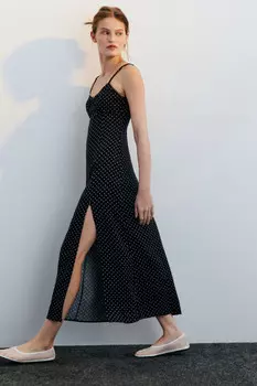 Сарафан макси вискозный с принтом