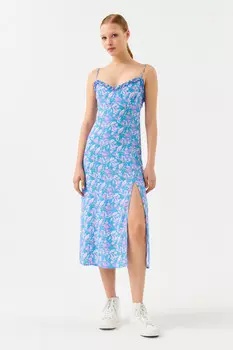 Сарафан миди с длинным боковым разрезом