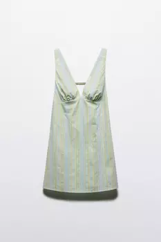 Сарафан мини хлопковый с принтом