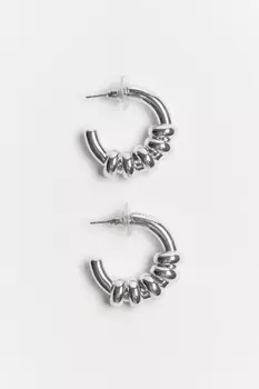 Серьги-конго с колечками