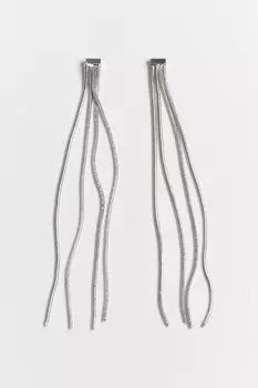 Серьги с длинными цепочками