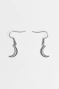 Серьги с подвесками в виде полумесяца