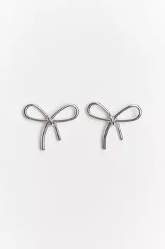 Серьги в виде бантиков