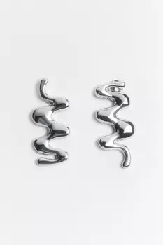 Серьги-гвоздики абстрактные