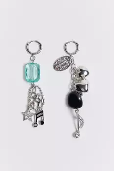 Серьги длинные с подвесками