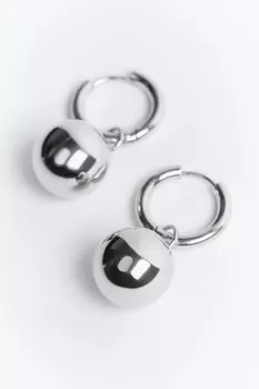 Серьги с подвесками-шариками