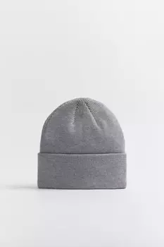 Шапка-бини трикотажная с отворотом