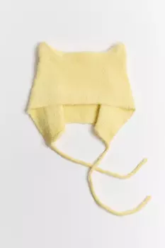 Шапка-чепчик с ушками и завязками