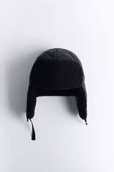 Шапка-ушанка утепленная с пряжкой