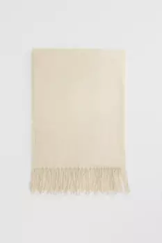 Шарф BasicScarf тонкий базовый с бахромой