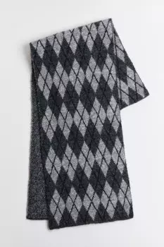 Шарф с принтом аргайл