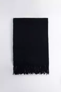 Шарф тонкий базовый с бахромой