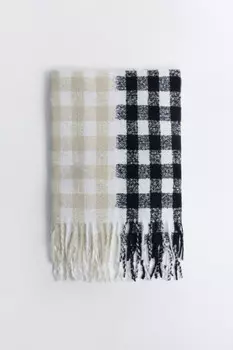 Шарф тонкий из ткани букле