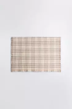 Шарф тонкой вязки с принтом