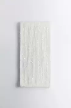 Шарф вязаный в рубчик с пайетками