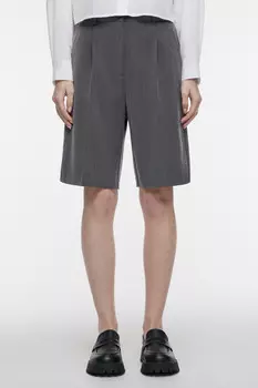 Шорты-бермуды костюмные со средней посадкой