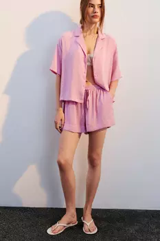 Шорты домашние атласные