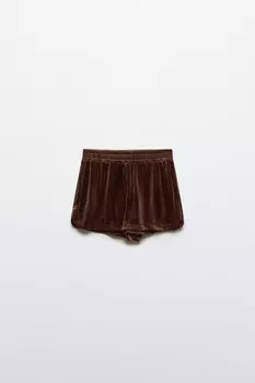 Шорты домашние из велюра