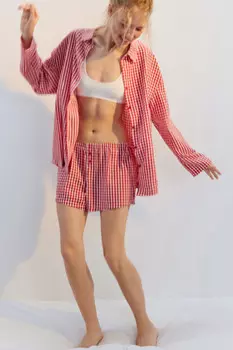 Шорты домашние из жатой ткани