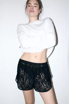 Шорты домашние кружевные