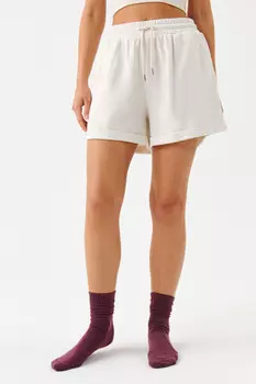 Шорты домашние с поясом-резинкой и завязками