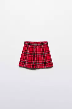 Шорты пижамные с принтом в клетку