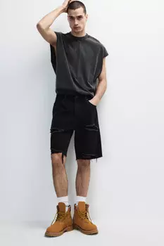 Шорты джинсовые рваные