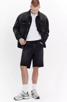 Шорты джинсовые с вареным эффектом