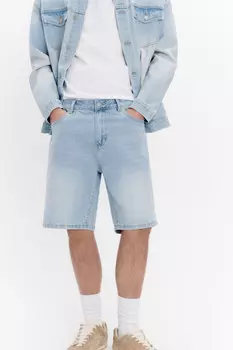 Шорты джинсовые с вареным эффектом