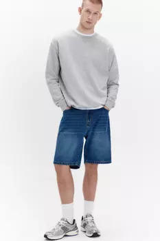Шорты джинсовые с вареным эффектом