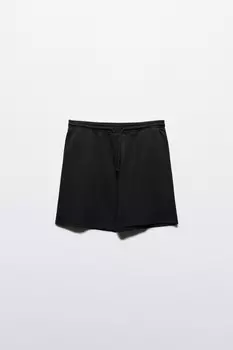 Шорты хлопковые с поясом на завязках