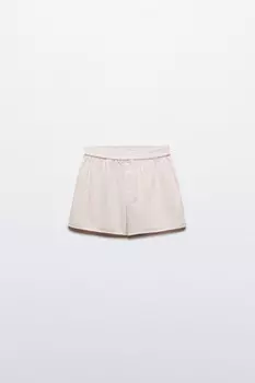 Шорты хлопковые с поясом-резинкой