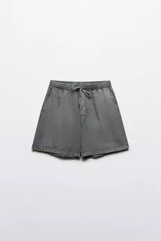 Шорты хлопковые с вареным эффектом