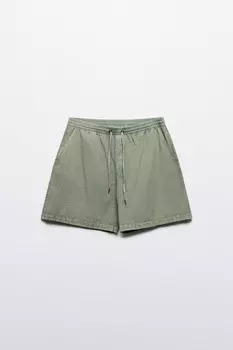 Шорты хлопковые с вареным эффектом