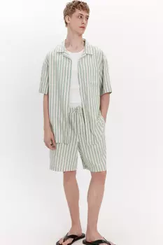 Шорты хлопковые в полоску