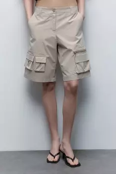Шорты-карго с объемными карманами