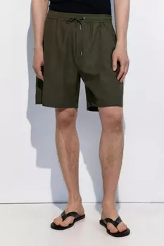 Шорты льняные с резинкой на поясе