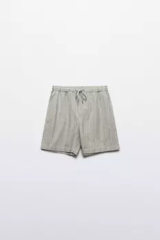 Шорты льняные в полоску