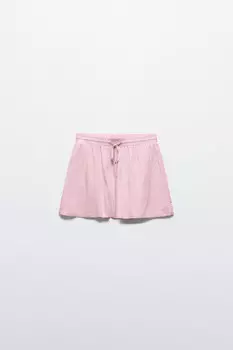 Шорты на завязках из вискозы и льна