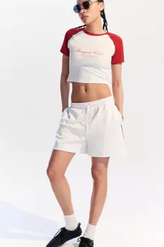 Шорты спортивные с лампасами