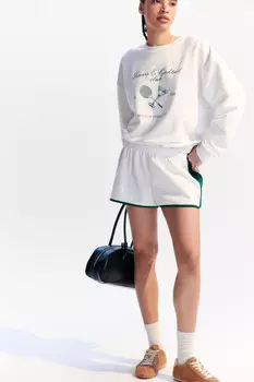 Шорты спортивные с лампасами